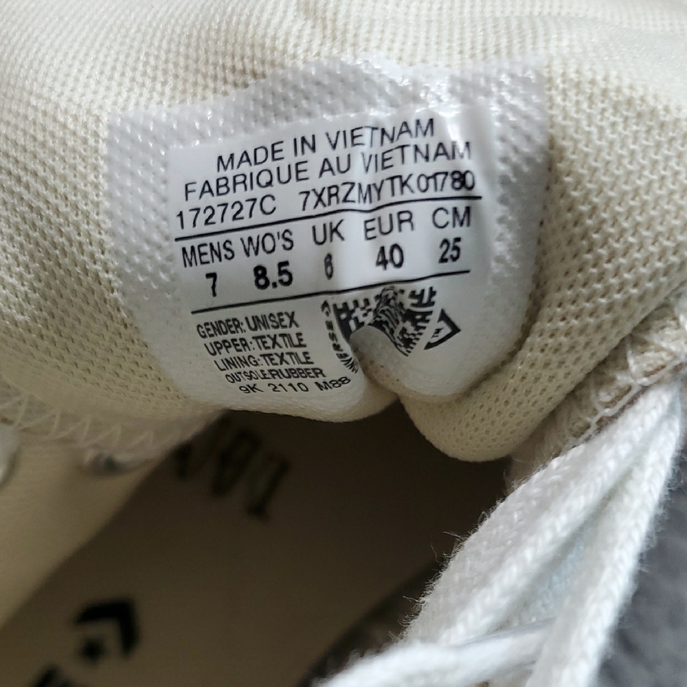 Converse Women's Beige High-Top Platform Sneakers with Chunky Tread Size 8.5 - Picture 13 of 13